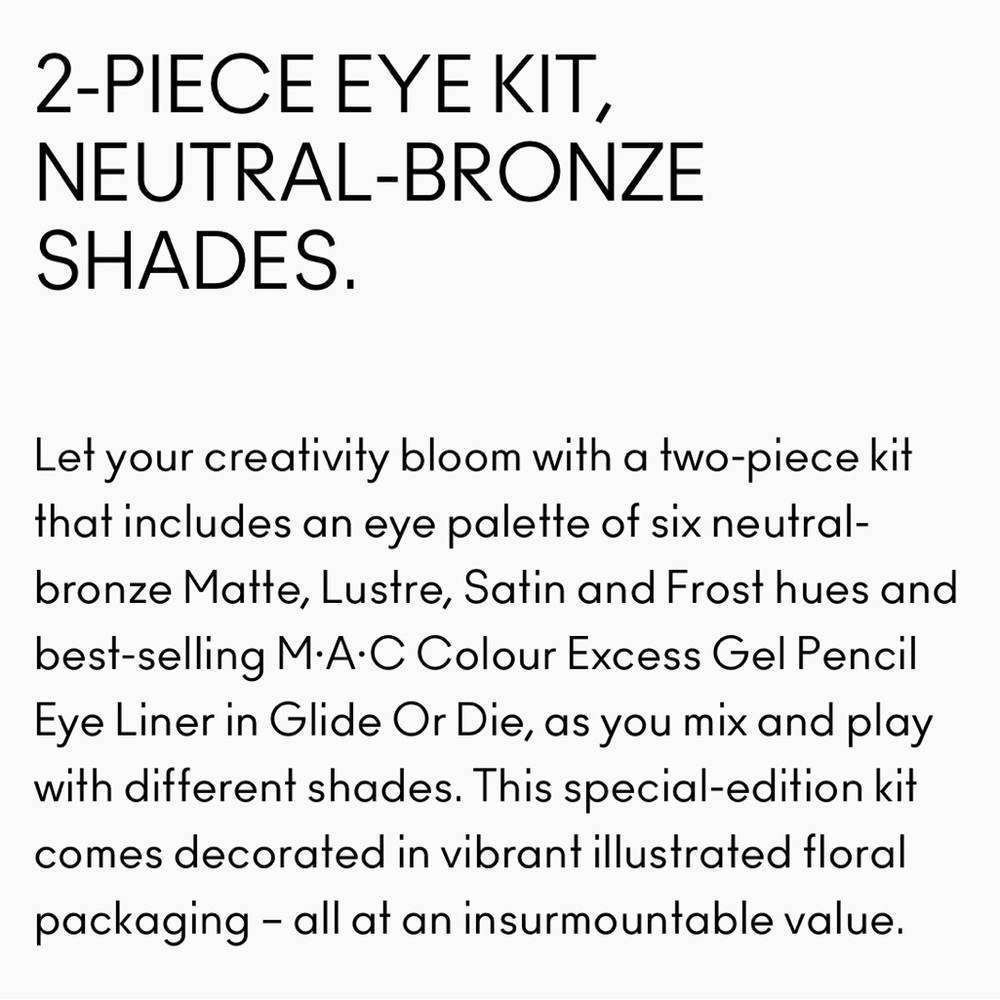 MAC Eyeshadow & Eyeliner An Eye for Arrangements Eye Kit - Picture 15 of 16